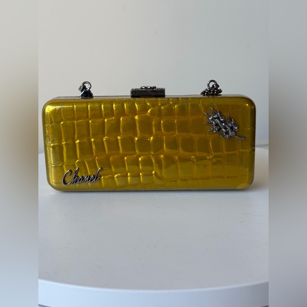 Chanel Minaudiere Gold Crystal Crocodile Clutch Bag - Picture 16 of 16